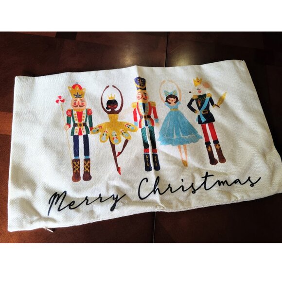 Nutcracker Pillow Cover Decorative Case Accent Xmas Holiday Home Christmas Decor - Picture 3 of 14
